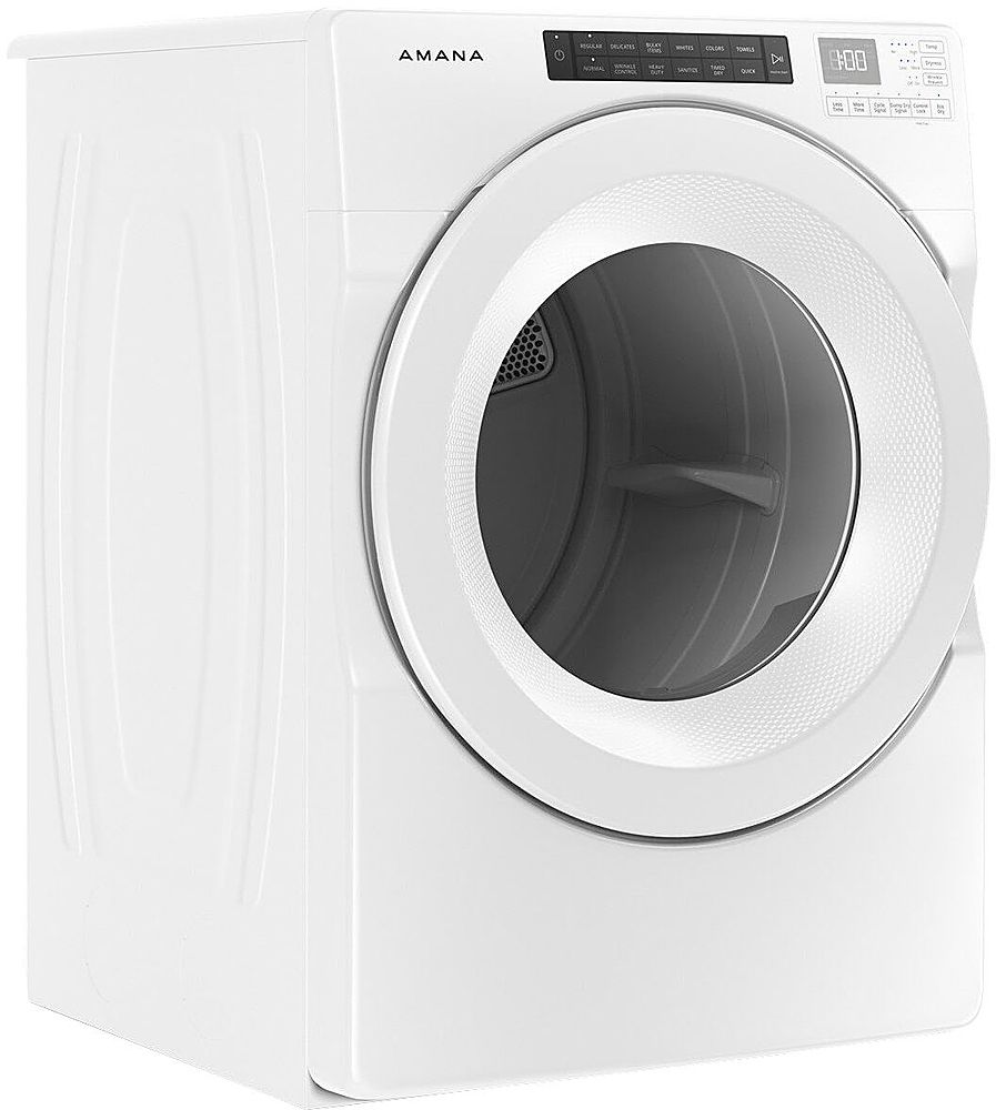Amana - 7.4 Cu. Ft. Stackable Electric Dryer with Sensor Drying - White_0