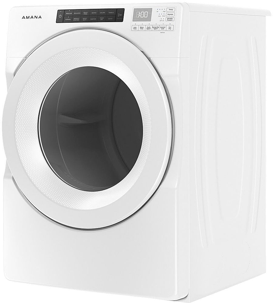 Amana - 7.4 Cu. Ft. Stackable Electric Dryer with Sensor Drying - White_1