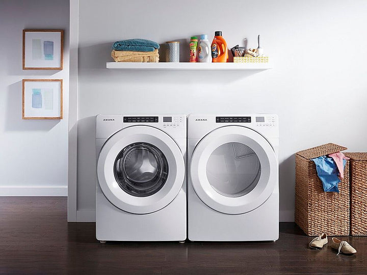 Amana - 7.4 Cu. Ft. Stackable Electric Dryer with Sensor Drying - White_15