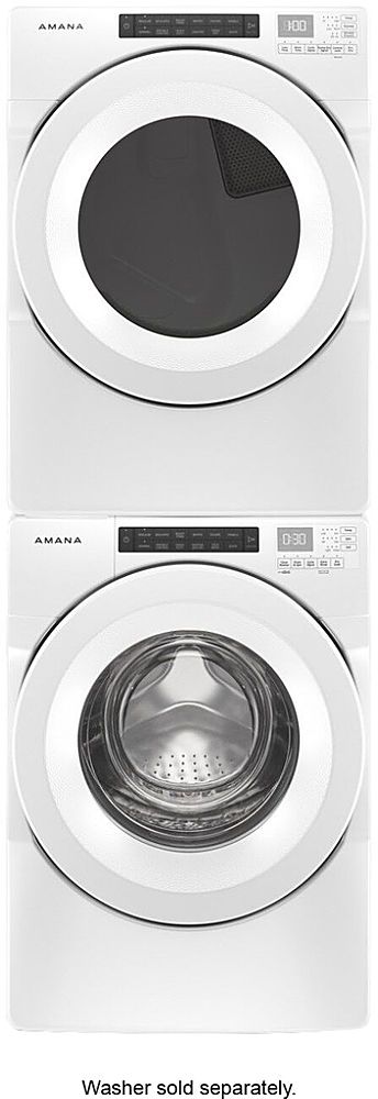 Amana - 7.4 Cu. Ft. Stackable Gas Dryer with Sensor Drying - White_3