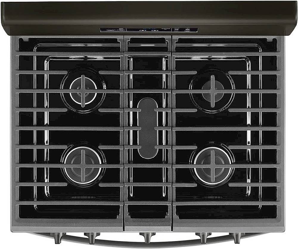 Whirlpool - 5.0 Cu. Ft. Freestanding Gas Range with Self-Cleaning and SpeedHeat Burner - Black Stainless Steel_1