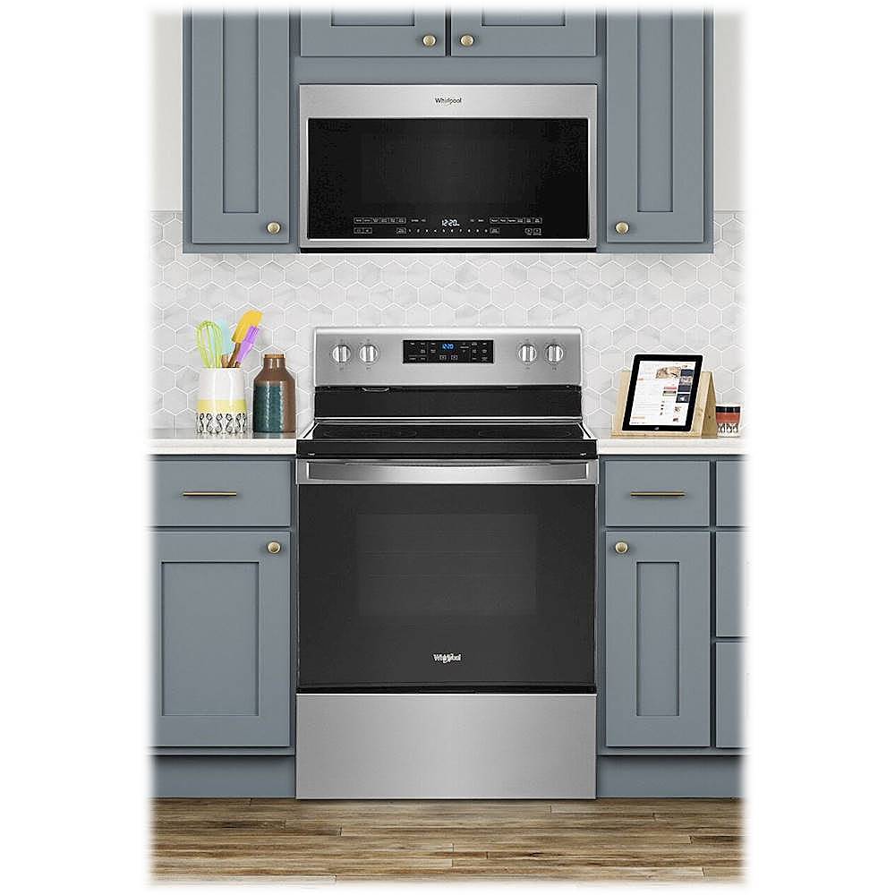 Whirlpool - 5.3 Cu. Ft. Freestanding Electric Range with Self-Cleaning and Frozen Bake - Stainless Steel_8