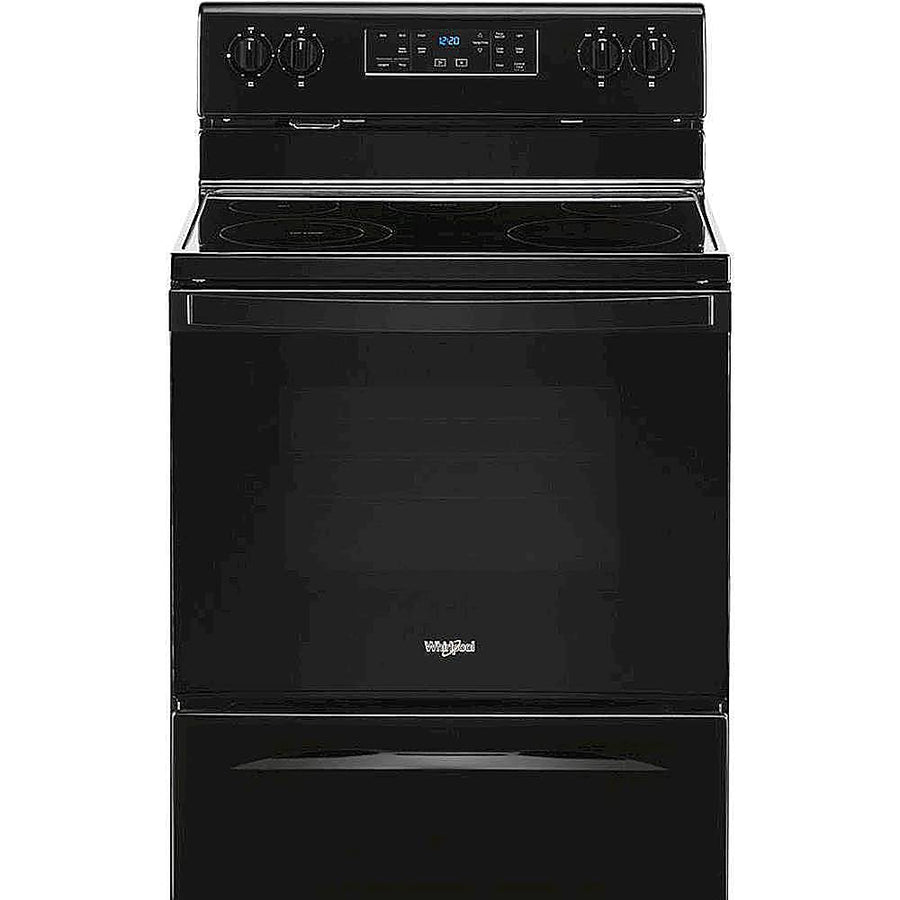 Whirlpool - 5.3 Cu. Ft. Freestanding Electric Range with Self-Cleaning and Frozen Bake - Black_0