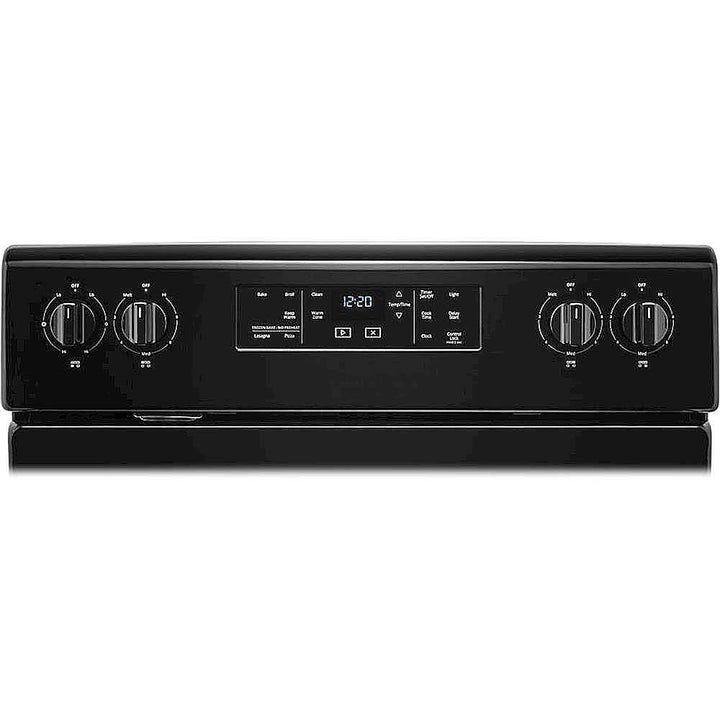 Whirlpool - 5.3 Cu. Ft. Freestanding Electric Range with Self-Cleaning and Frozen Bake - Black_1