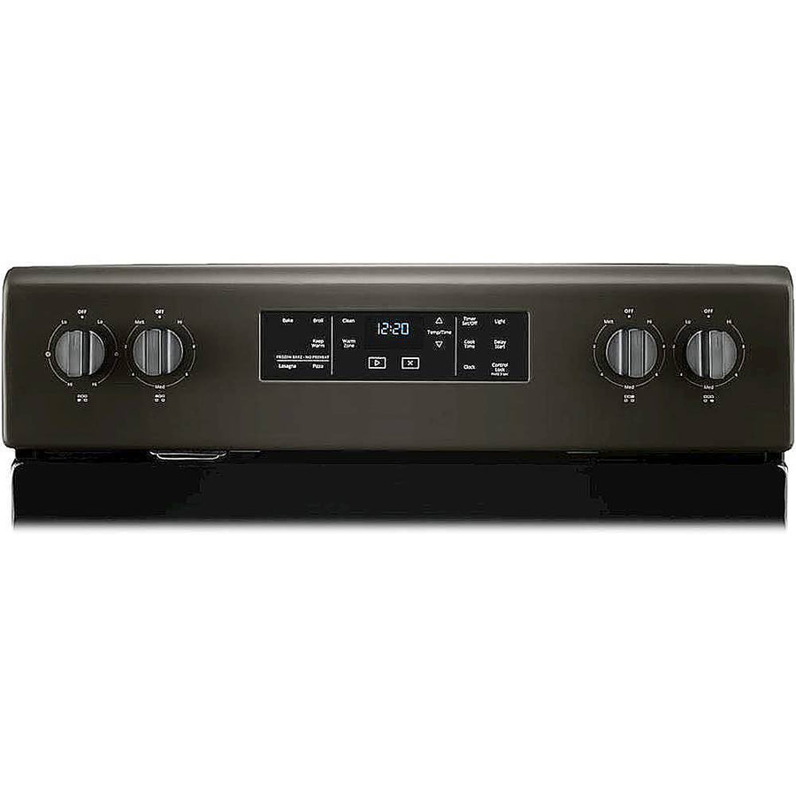 Whirlpool - 5.3 Cu. Ft. Freestanding Electric Range with Self-Cleaning and Frozen Bake - Black Stainless Steel_0