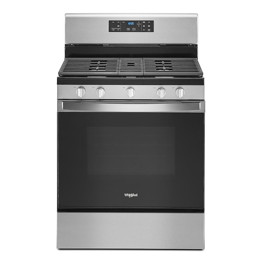 Whirlpool - 5.0 Cu. Ft. Freestanding Gas Range with Self-Cleaning and SpeedHeat Burner - Stainless Steel_0