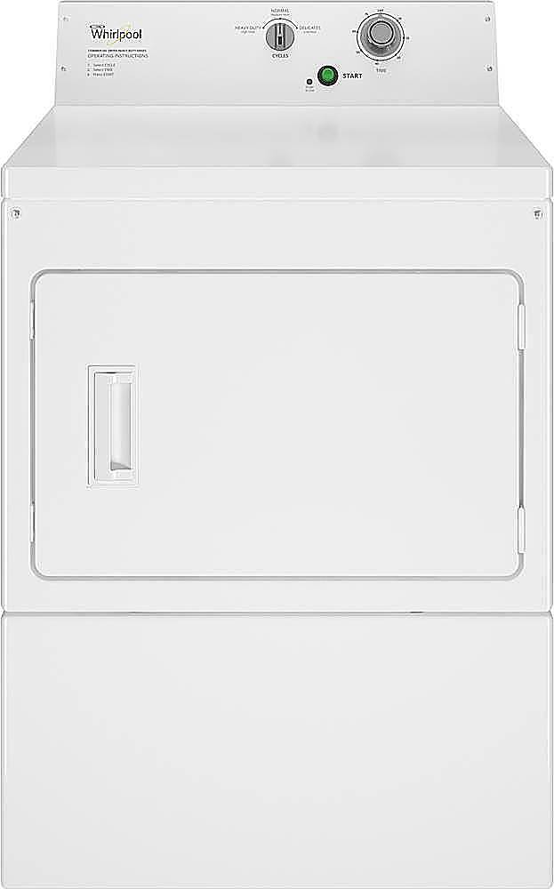 Whirlpool - 7.4 Cu. Ft. Electric Dryer with High-Velocity Airflow System - White_0