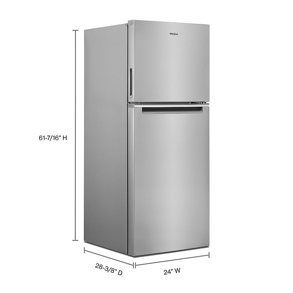 Whirlpool - 11.6 Cu. Ft. Top-Freezer Counter-Depth Refrigerator - Stainless Steel_1