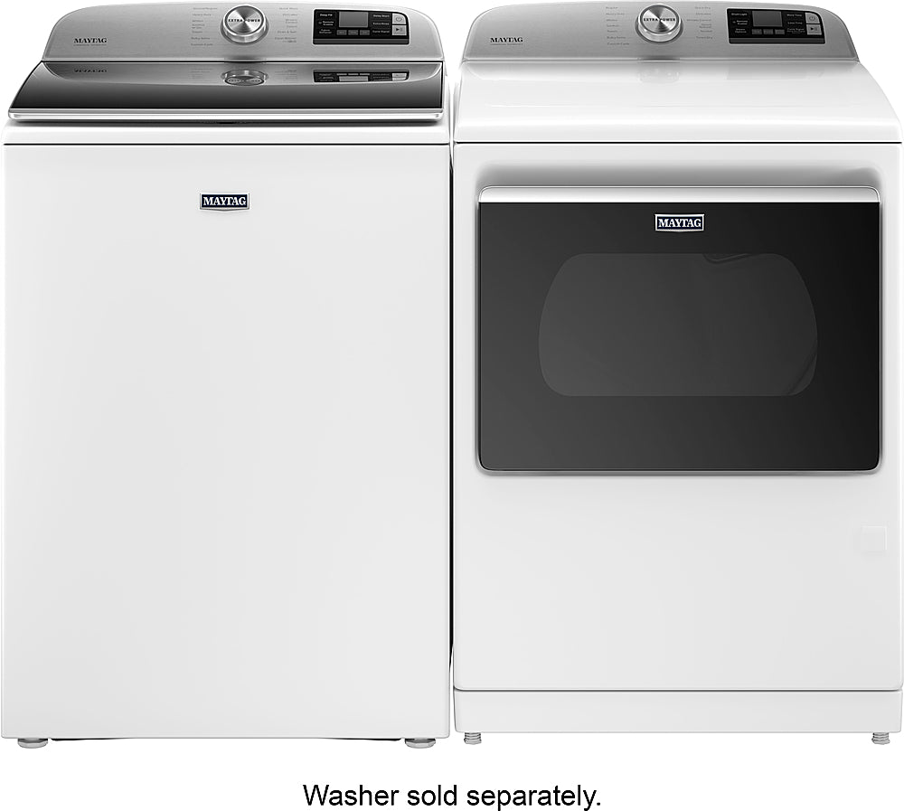 Maytag - 7.4 Cu. Ft. Smart Gas Dryer with Steam and Extra Power Button - White_4