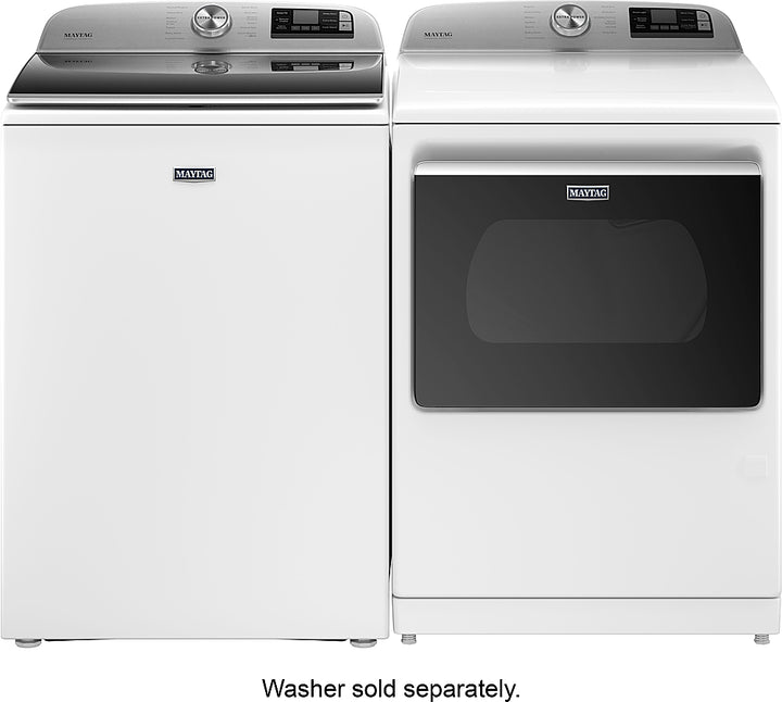 Maytag - 7.4 Cu. Ft. Smart Gas Dryer with Steam and Extra Power Button - White_4