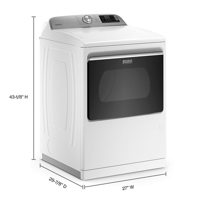 Maytag - 7.4 Cu. Ft. Smart Gas Dryer with Steam and Extra Power Button - White_10