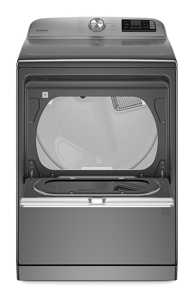 Maytag - 7.4 Cu. Ft. Smart Gas Dryer with Steam and Extra Power Button - Metallic Slate_4