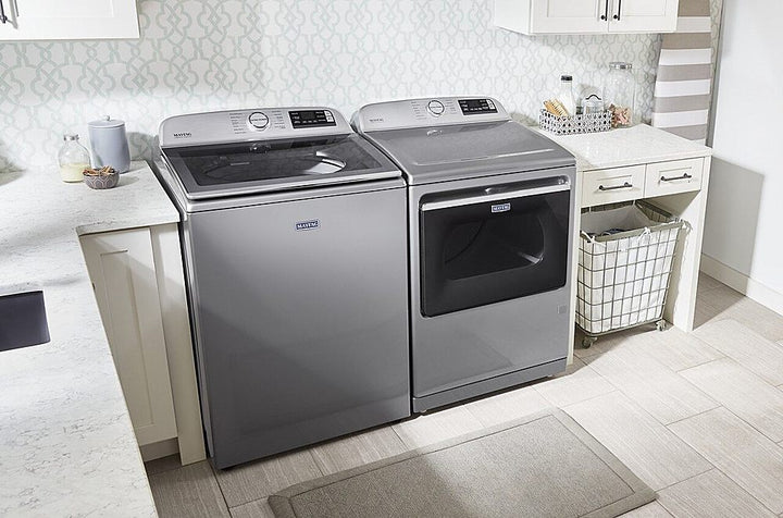 Maytag - 7.4 Cu. Ft. Smart Gas Dryer with Steam and Extra Power Button - Metallic Slate_13