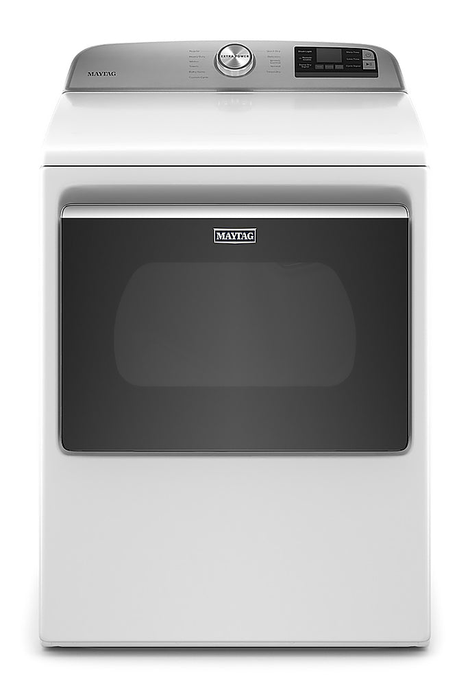 Maytag - 7.4 Cu. Ft. Smart Electric Dryer with Extra Power Button - White_0