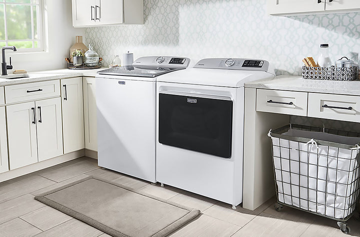 Maytag - 7.4 Cu. Ft. Smart Electric Dryer with Extra Power Button - White_8