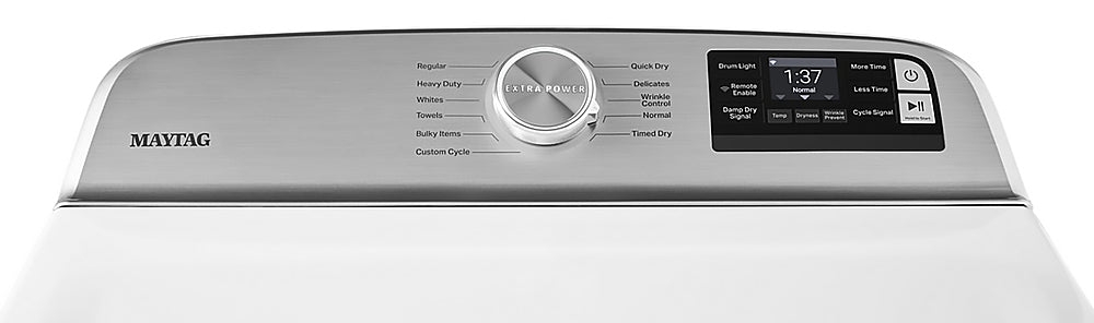 Maytag - 7.4 Cu. Ft. Smart Electric Dryer with Extra Power Button - White_1