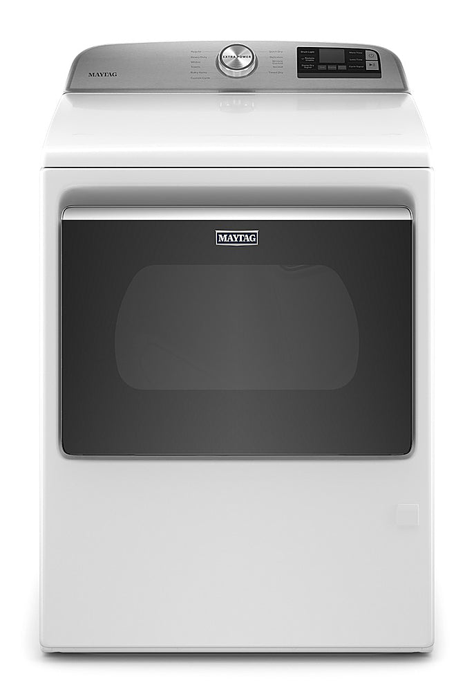 Maytag - 7.4 Cu. Ft. Smart Gas Dryer with Extra Power Button - White_0