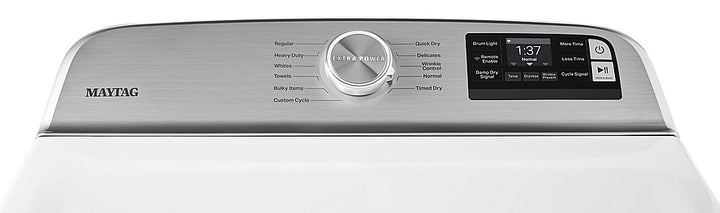 Maytag - 7.4 Cu. Ft. Smart Gas Dryer with Extra Power Button - White_1