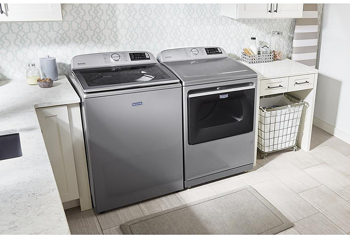 Maytag - 5.2 Cu. Ft. High Efficiency Smart Top Load Washer with Extra Power Button - Metallic Slate_13