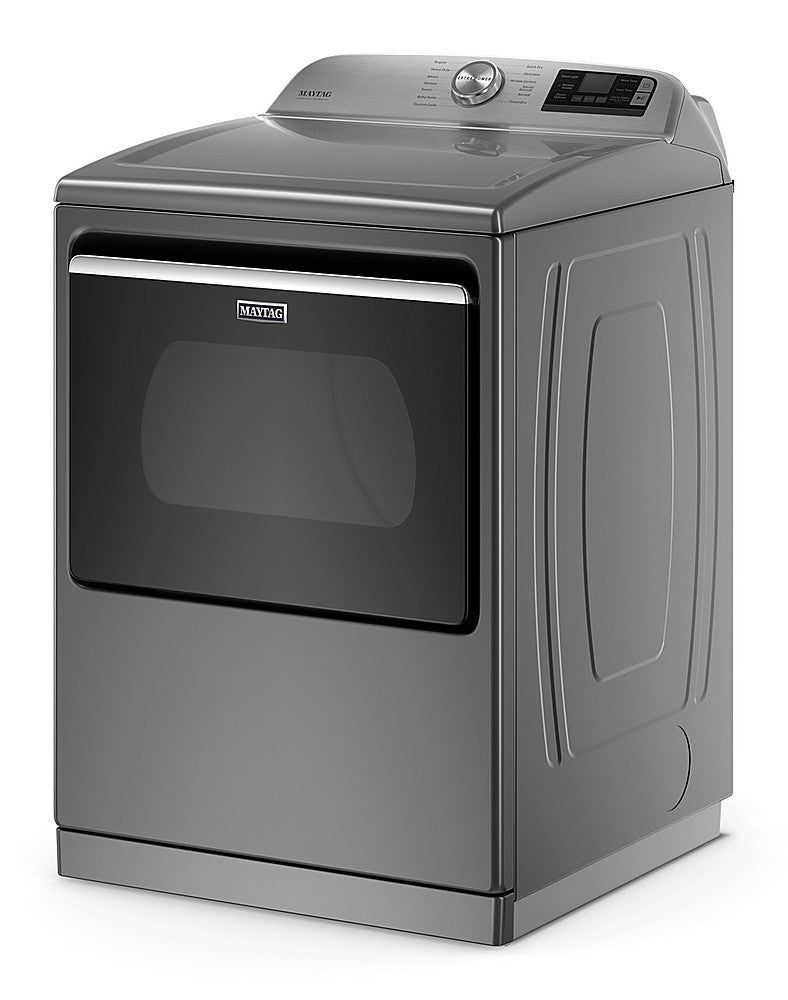 Maytag - 7.4 Cu. Ft. Smart Electric Dryer with Steam and Extra Power Button - Metallic Slate_2