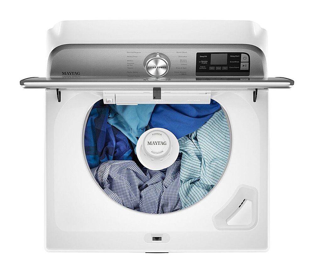 Maytag - 5.2 Cu. Ft. High Efficiency Smart Top Load Washer with Extra Power Button - White_5