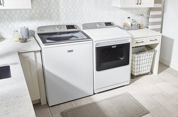 Maytag - 5.2 Cu. Ft. High Efficiency Smart Top Load Washer with Extra Power Button - White_12