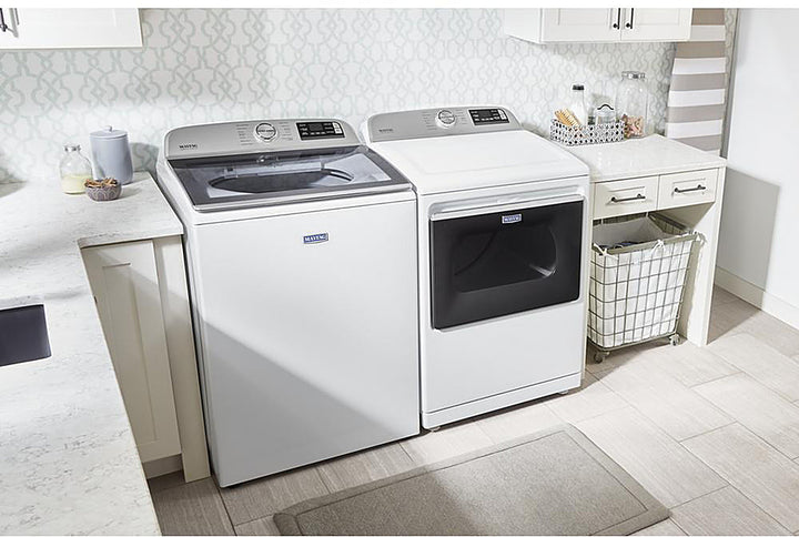 Maytag - 7.4 Cu. Ft. Smart Electric Dryer with Steam and Extra Power Button - White_6