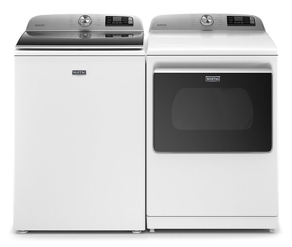 Maytag - 7.4 Cu. Ft. Smart Electric Dryer with Steam and Extra Power Button - White_7