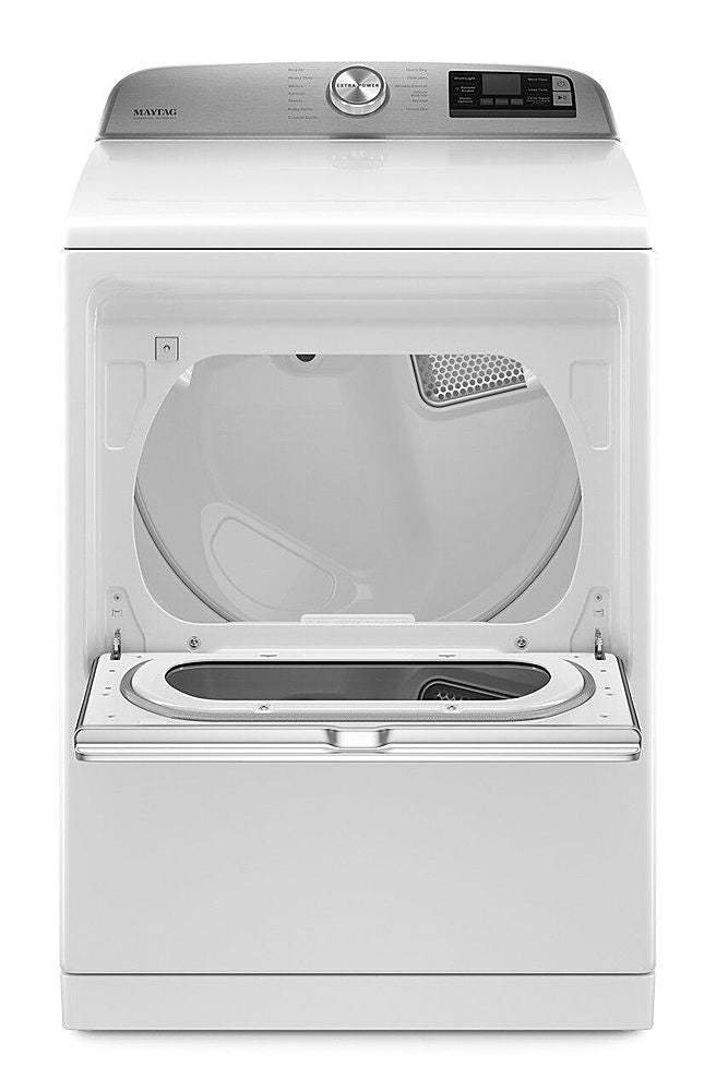 Maytag - 7.4 Cu. Ft. Smart Electric Dryer with Steam and Extra Power Button - White_1