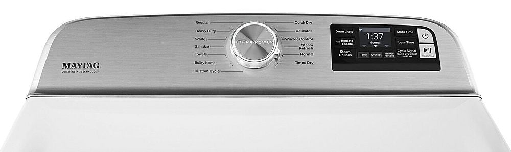 Maytag - 7.4 Cu. Ft. Smart Electric Dryer with Steam and Extra Power Button - White_14