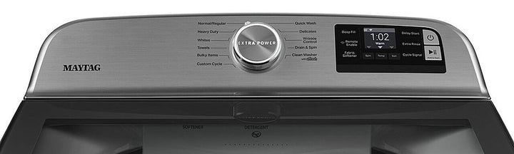 Maytag - 4.7 Cu. Ft. Smart Top Load Washer with Extra Power Button - White_2