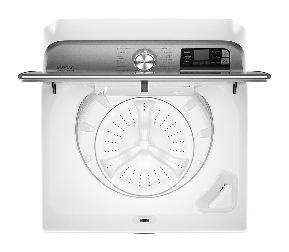 Maytag - 5.3 Cu. Ft. High Efficiency Smart Top Load Washer with Extra Power Button - White_6