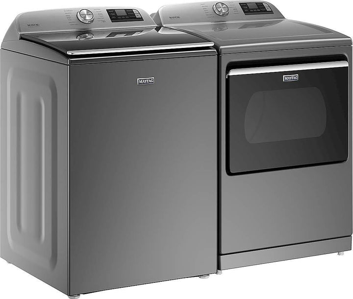 Maytag - 5.3 Cu. Ft. High Efficiency Smart Top Load Washer with Extra Power Button - Metallic Slate_10