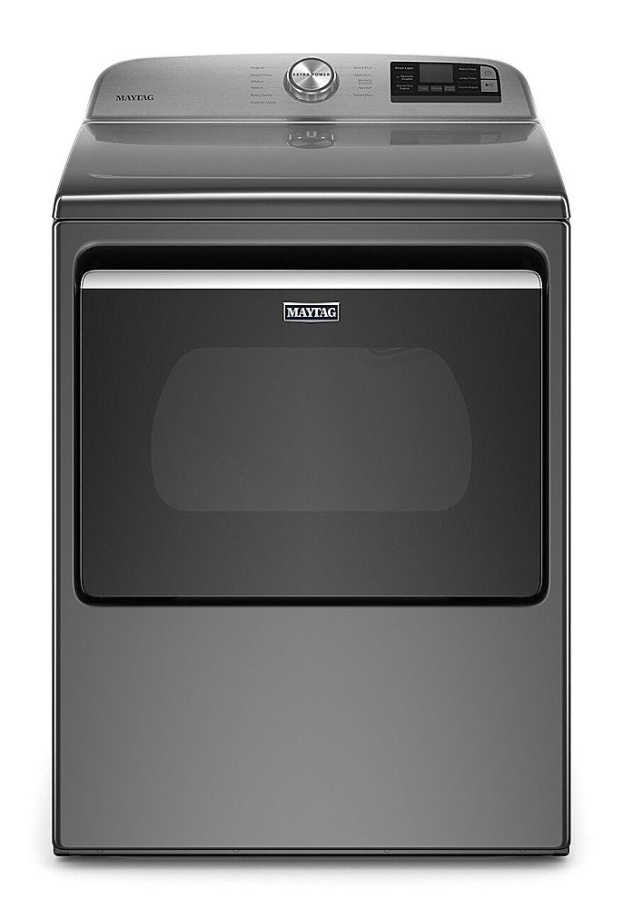 Maytag - 7.4 Cu. Ft. Smart Electric Dryer with Extra Power Button - Metallic Slate_0