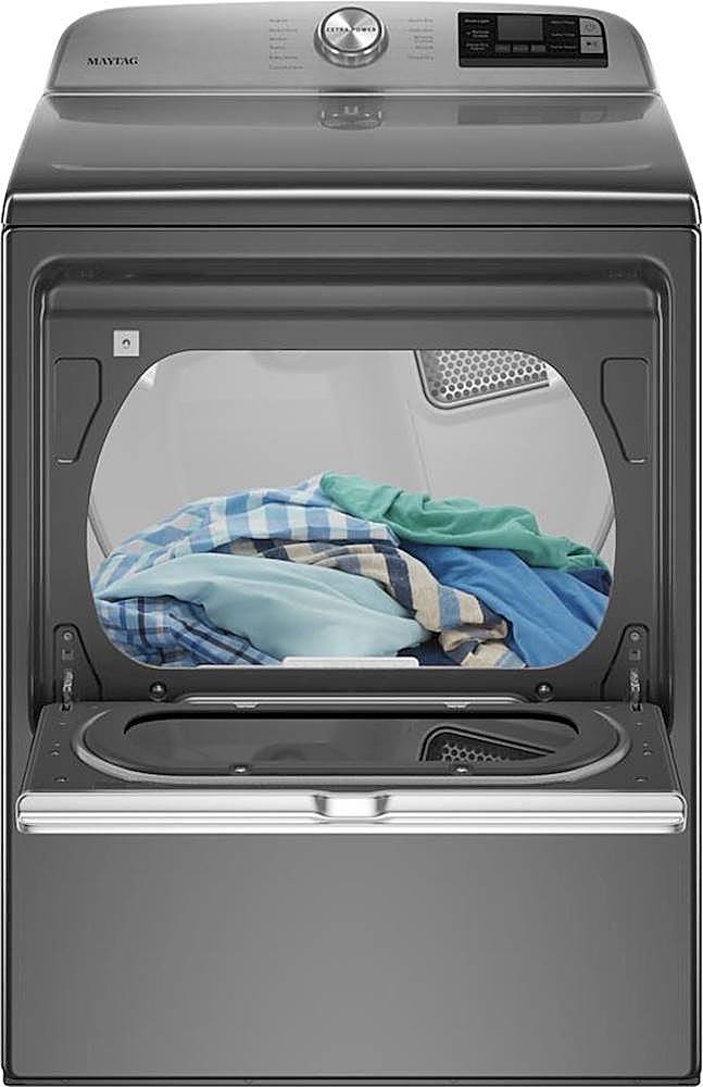 Maytag - 7.4 Cu. Ft. Smart Electric Dryer with Extra Power Button - Metallic Slate_3