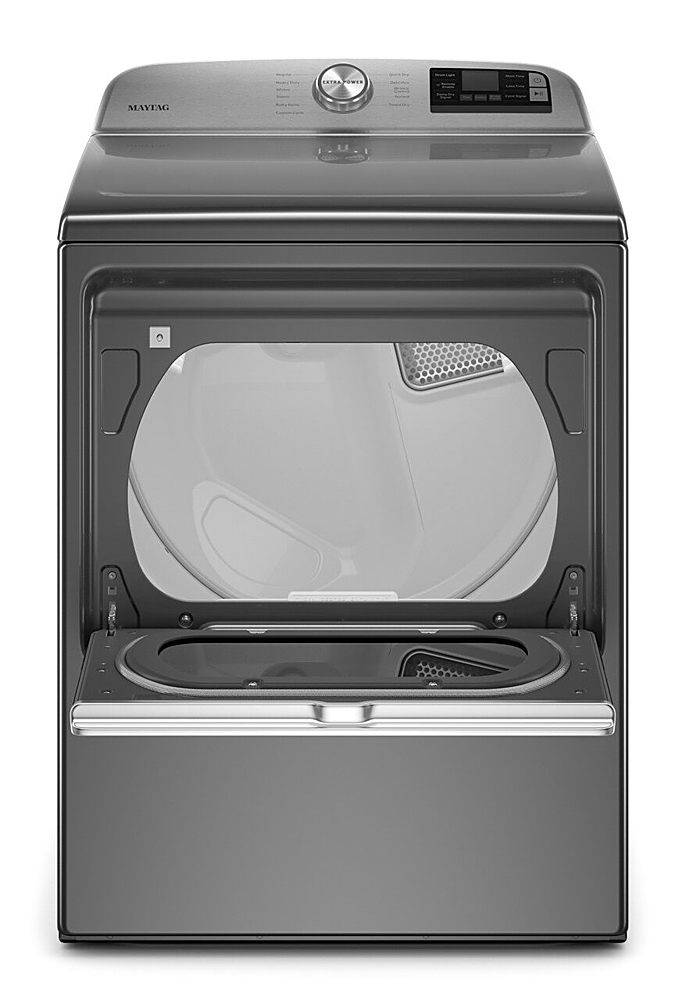 Maytag - 7.4 Cu. Ft. Smart Electric Dryer with Extra Power Button - Metallic Slate_1