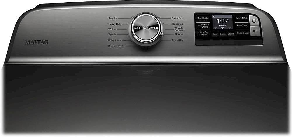 Maytag - 7.4 Cu. Ft. Smart Gas Dryer with Extra Power Button - Metallic Slate_1