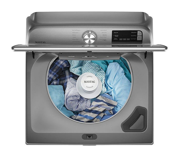 Maytag - 4.7 Cu. Ft. High Efficiency Smart Top Load Washer with Extra Power Button - Metallic Slate_5
