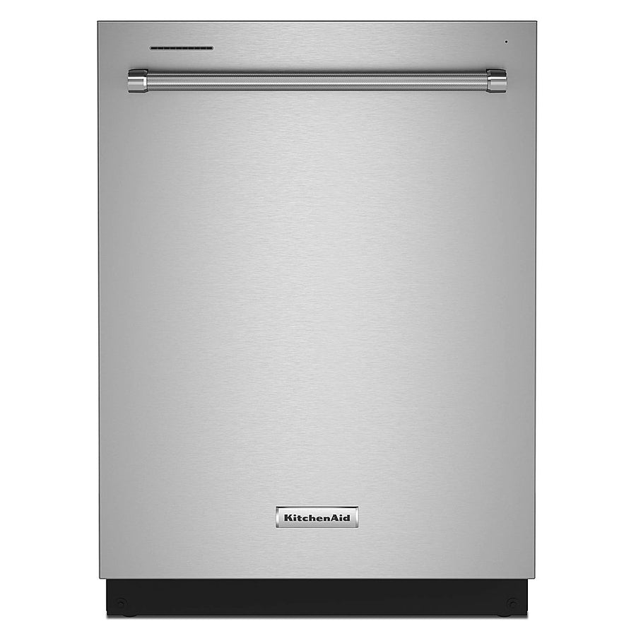 KitchenAid - 24" Top Control Built-In Dishwasher with Stainless Steel Tub, FreeFlex, 3rd Rack, 44dBA - Stainless Steel_0