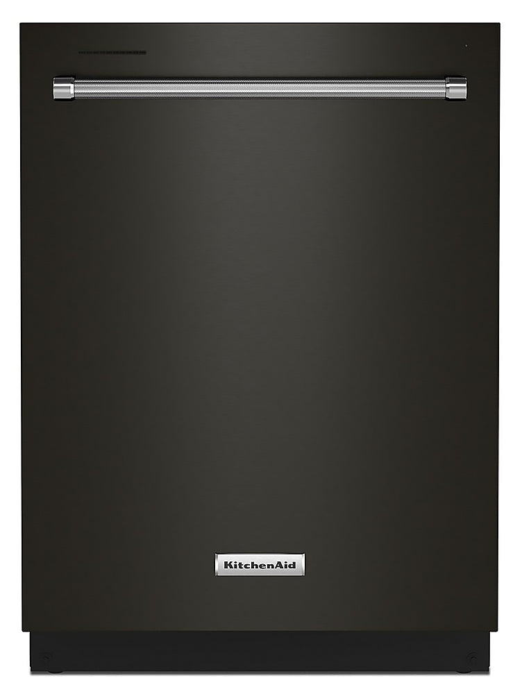 KitchenAid - Top Control Built-In Dishwasher with Stainless Steel Tub, FreeFlex 3rd Rack, 44dBA - Black Stainless Steel_0