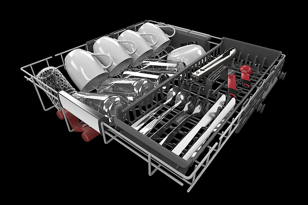 KitchenAid - Top Control Built-In Dishwasher with Stainless Steel Tub, FreeFlex 3rd Rack, 44dBA - Black Stainless Steel_4