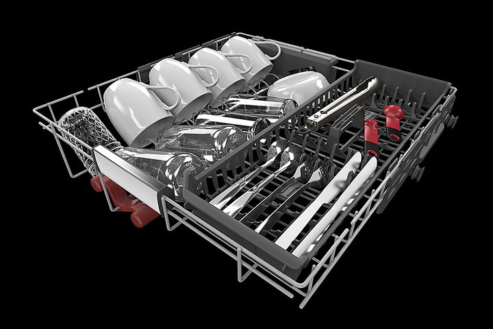 KitchenAid - Top Control Built-In Dishwasher with Stainless Steel Tub, FreeFlex 3rd Rack, 44dBA - Black Stainless Steel_4