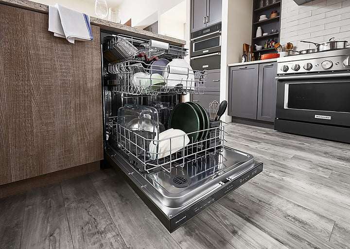 KitchenAid - Top Control Built-In Dishwasher with Stainless Steel Tub, FreeFlex 3rd Rack, 44dBA - Black Stainless Steel_13