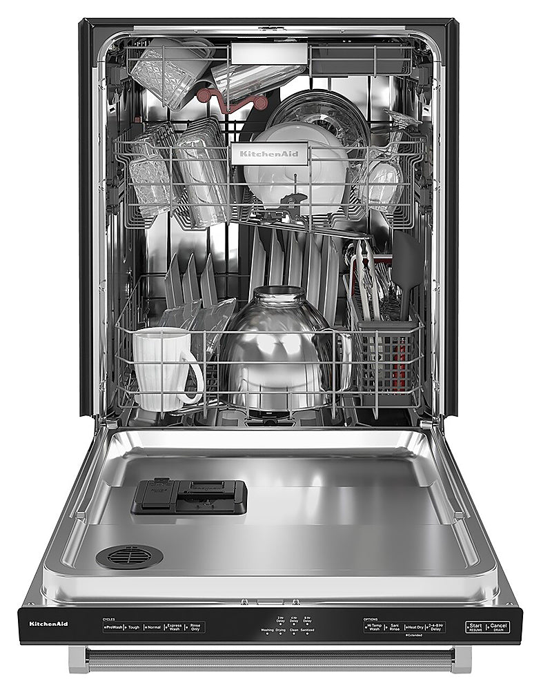 KitchenAid - Top Control Built-In Dishwasher with Stainless Steel Tub, FreeFlex 3rd Rack, 44dBA - Black Stainless Steel_15