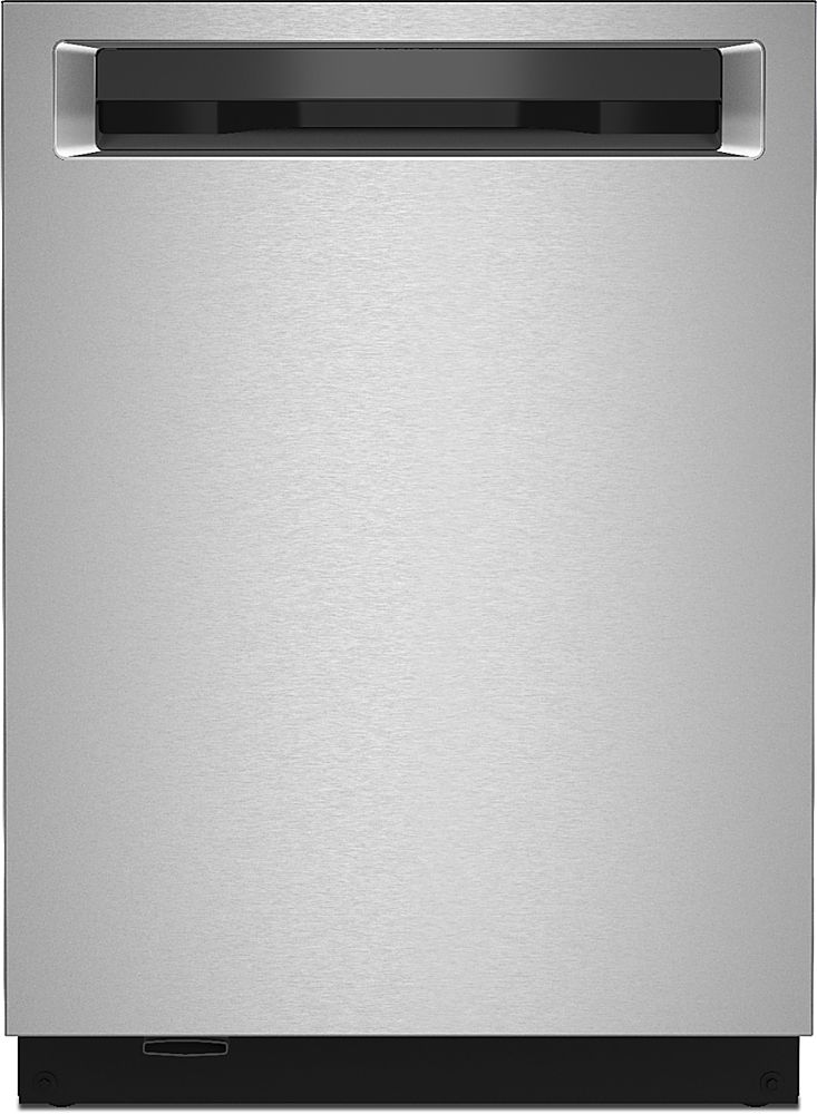KitchenAid - Top Control Built-In Dishwasher with Stainless Steel Tub, FreeFlex Third Rack, 44dBA - Stainless Steel_0