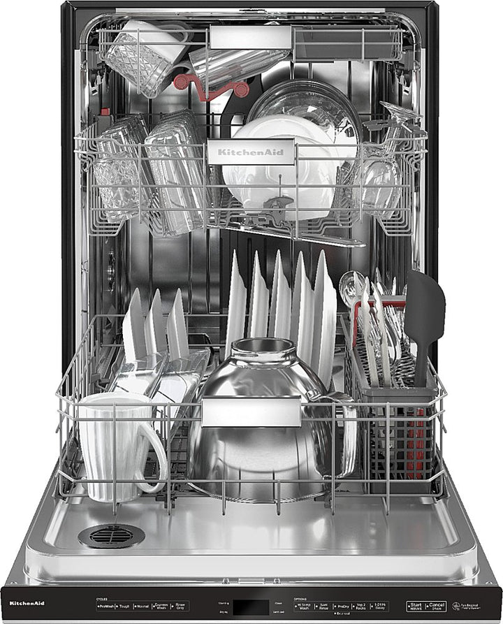 KitchenAid - Top Control Built-In Dishwasher with Stainless Steel Tub, FreeFlex Third Rack, 44dBA - Stainless Steel_4
