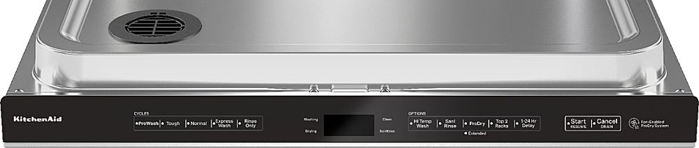 KitchenAid - Top Control Built-In Dishwasher with Stainless Steel Tub, FreeFlex Third Rack, 44dBA - Stainless Steel_1