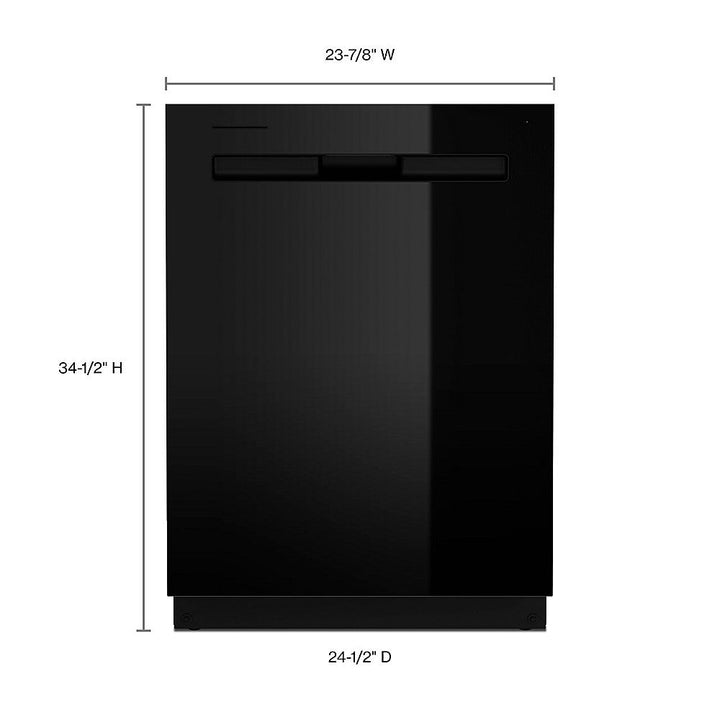 Maytag - Top Control Built-In Dishwasher with Stainless Steel Tub, Dual Power Filtration, 3rd Rack, 47dBA - Black_2