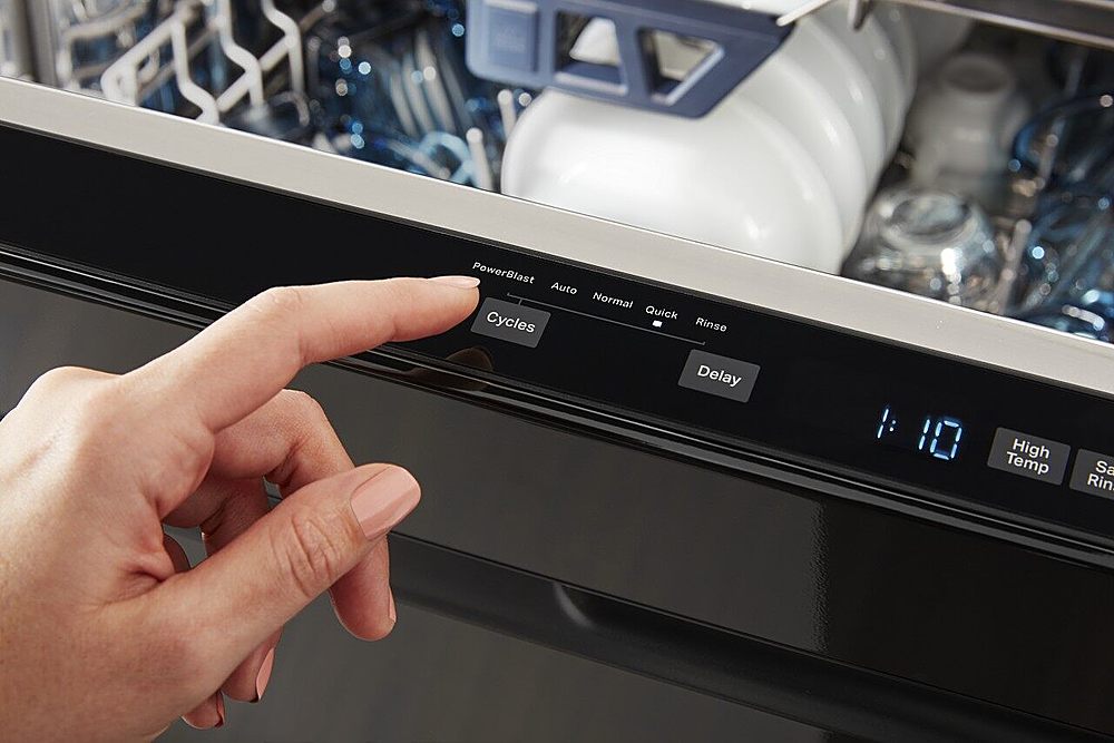 Maytag - Top Control Built-In Dishwasher with Stainless Steel Tub, Dual Power Filtration, 3rd Rack, 47dBA - Black_7