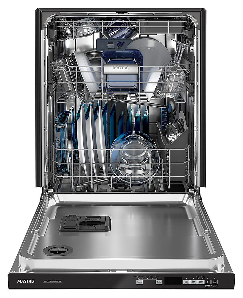 Maytag - Top Control Built-In Dishwasher with Stainless Steel Tub, Dual Power Filtration, 3rd Rack, 47dBA - Stainless Steel_15